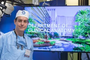 Dr Rodrigo Teixeira at MAFAC Mayo Course in the Department of Clinical Anatomy