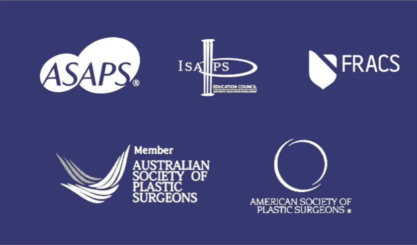 FRACS, ASPS and ASAPS membership logos
